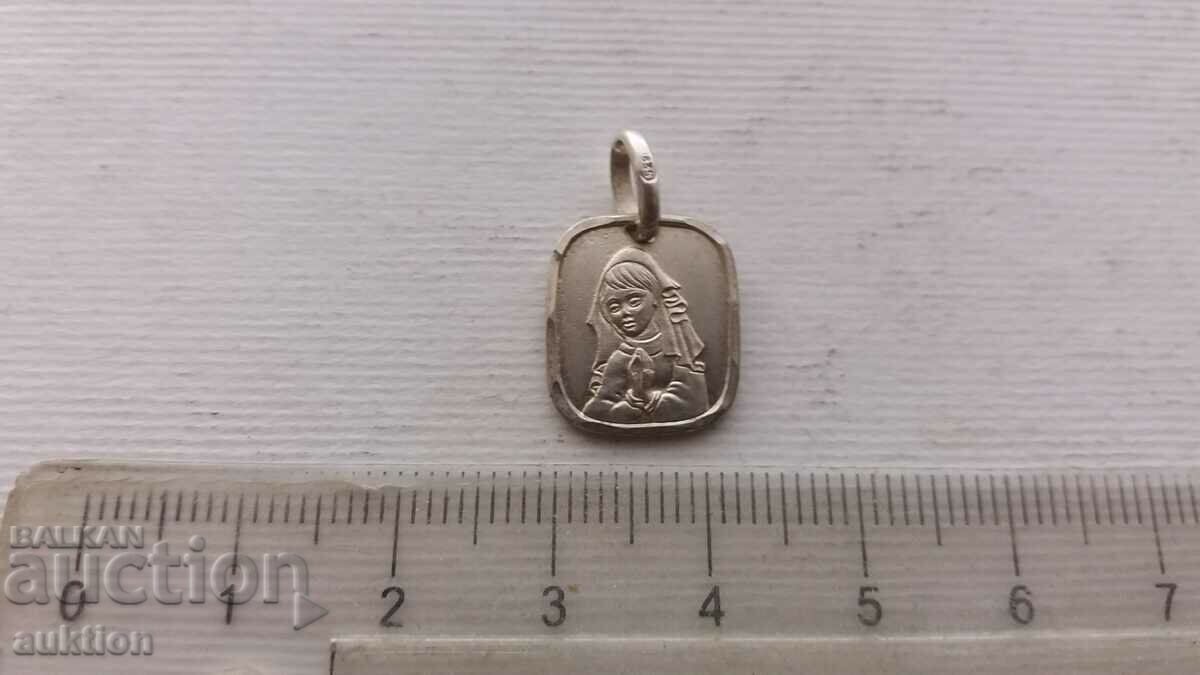 СРЕБЪРЕН МЕДАЛЬОН с цена 5.99 лв. | € 3.06 СРЕБЪРЕН МЕДАЛЬОН с цена 5.99 лв. | € 3.06