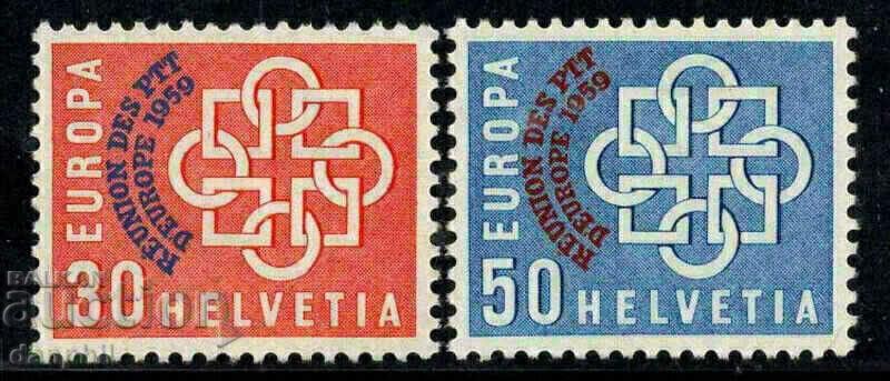 Elveția 1959 Europa CEPT -PTT- (**), serie curată