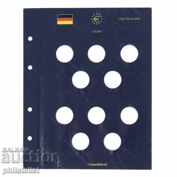VISTA res.sheets pentru monede comemorative germane de 5 euro