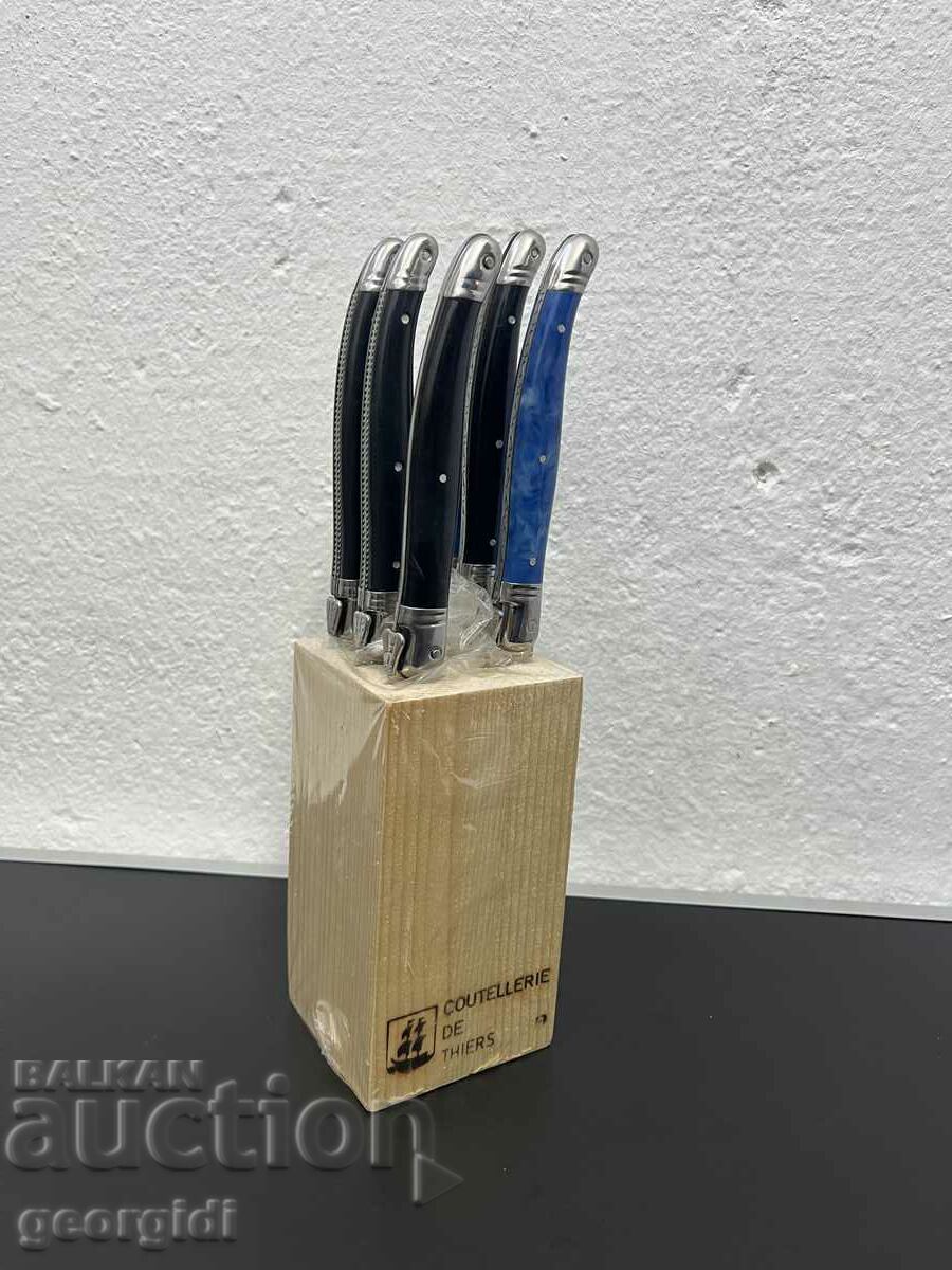 Laguiole French kitchen knives. #4841