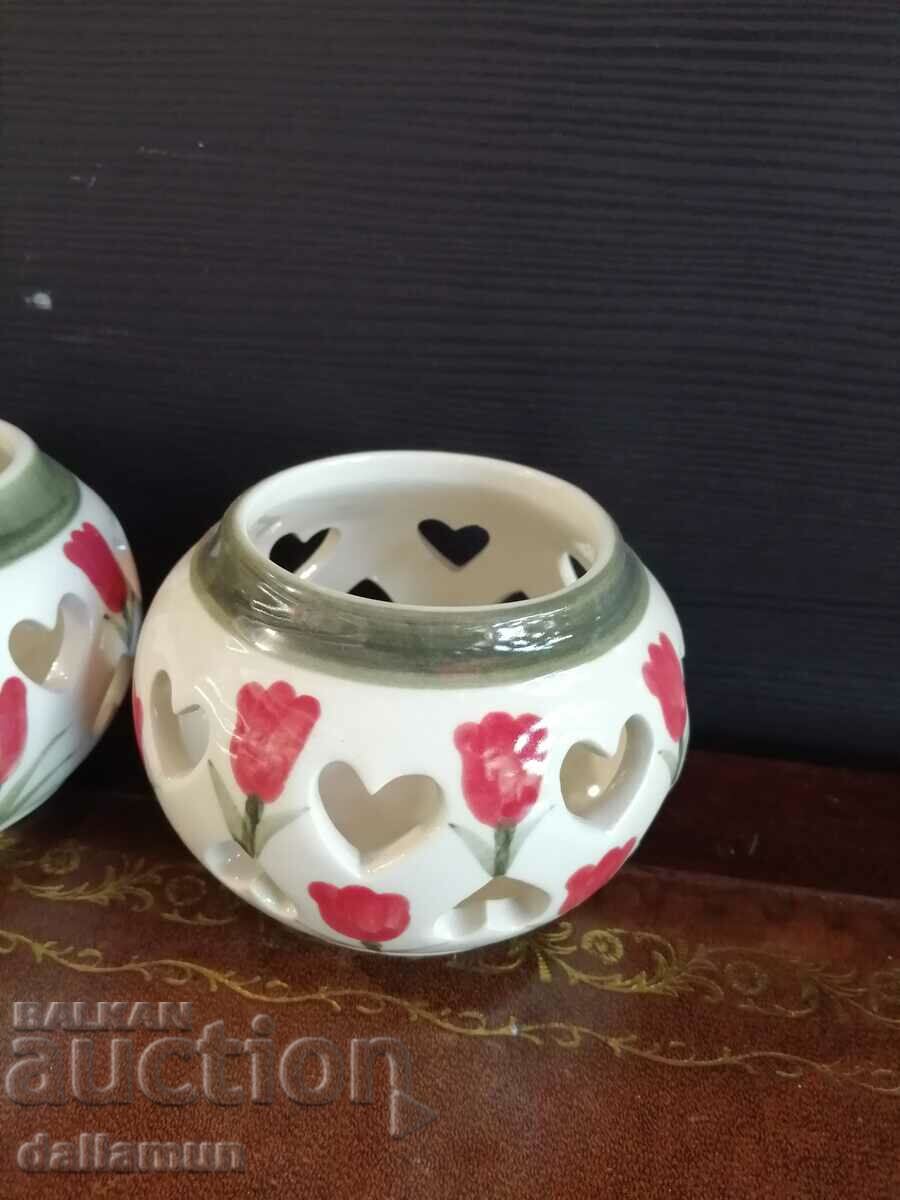 σετ κηροπήγια Blue daft με τιμή 15.00 BGN | € 7.67 σετ κηροπήγια Blue daft με τιμή 15.00 BGN | € 7.67