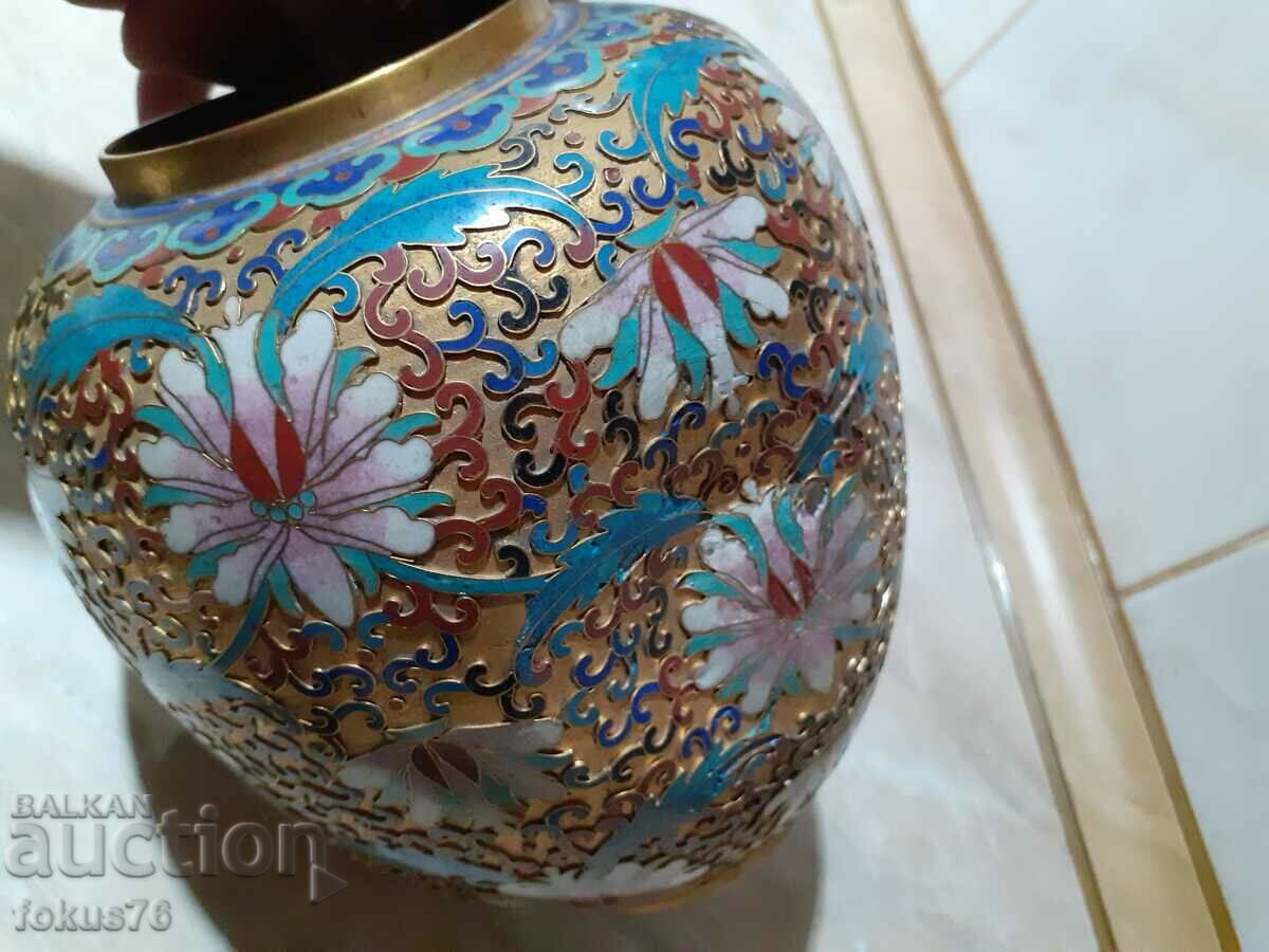 Delivery of Cloisonne Cloisonne old vase jar bronze cellular enamel Delivery of Cloisonne Cloisonne old vase jar bronze cellular enamel
