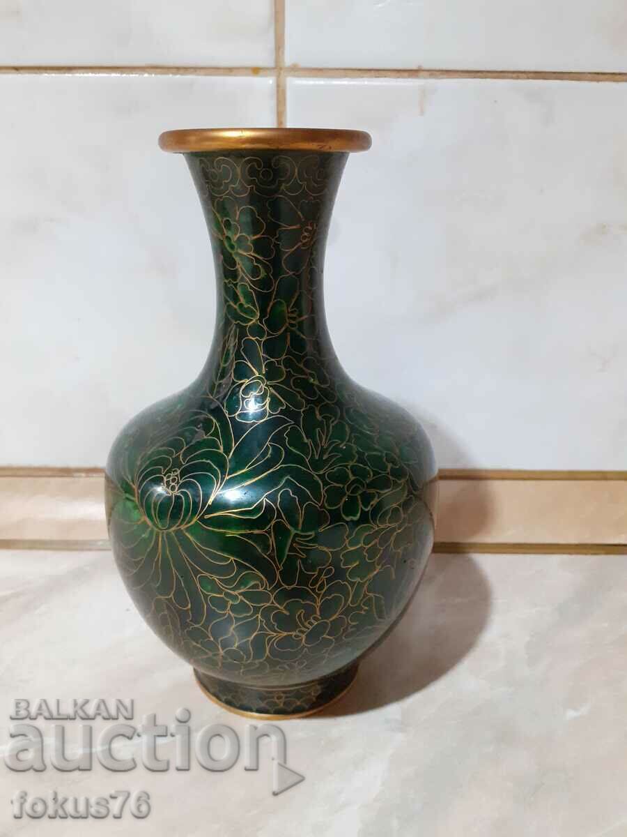 Cloisonne Cloisonne old vase bronze cellular enamel with price 159.00 BGN | € 81.30 Cloisonne Cloisonne old vase bronze cellular enamel with price 159.00 BGN | € 81.30