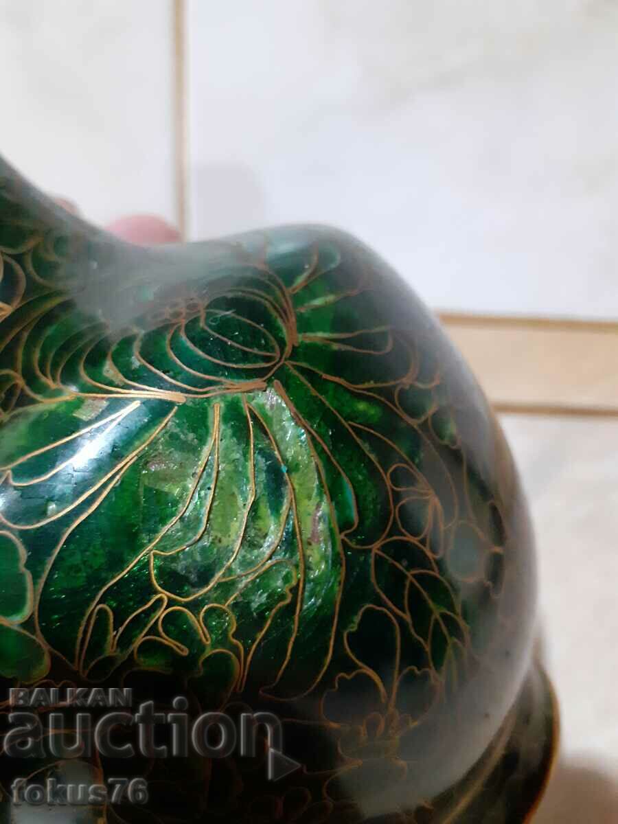 Auction Cloisonne Cloisonne old vase bronze cellular enamel Auction Cloisonne Cloisonne old vase bronze cellular enamel