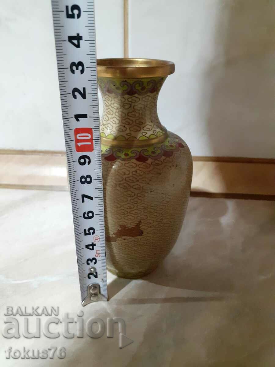 Auction Cloisonne Cloisonne old vase bronze cellular enamel Auction Cloisonne Cloisonne old vase bronze cellular enamel