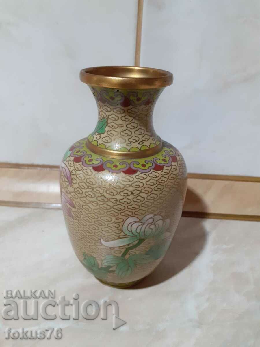 Cloisonne Cloisonne old vase bronze cellular enamel - 7 Cloisonne Cloisonne old vase bronze cellular enamel - 7