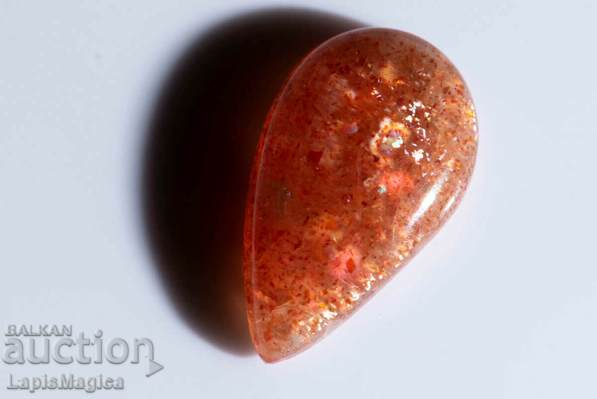 Sunstone Confetti 10.5ct Drop Cabochon #6 with price 13.00 BGN | € 6.65 Sunstone Confetti 10.5ct Drop Cabochon #6 with price 13.00 BGN | € 6.65