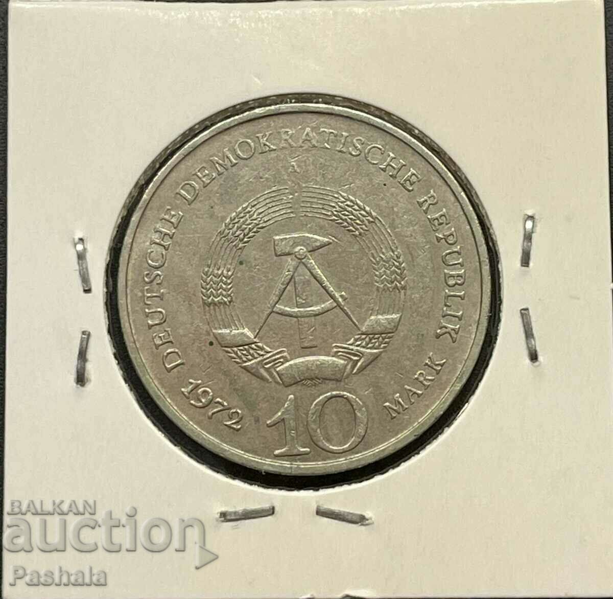 Germany 10 stamps 1972 GDR. with price 4.00 BGN | € 2.05