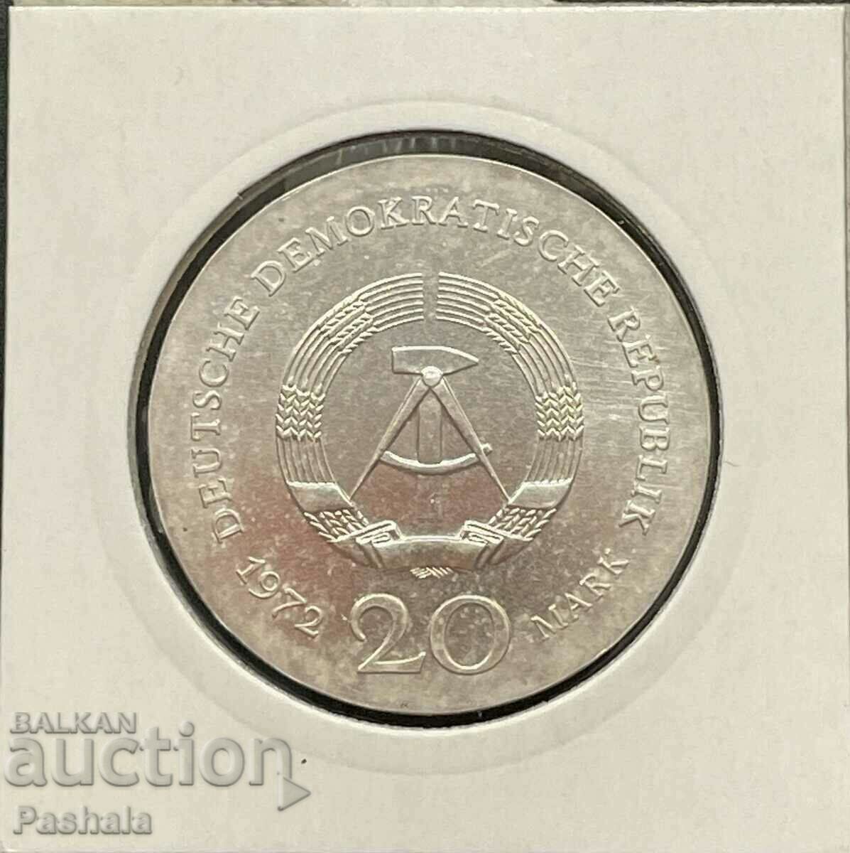 Germany 20 stamps 1972 GDR. Silver. Very rare. with price 160.00 BGN | € 81.81 Germany 20 stamps 1972 GDR. Silver. Very rare. with price 160.00 BGN | € 81.81