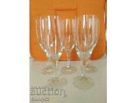 5 glass glasses for white wine, rose.