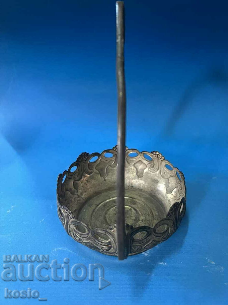 Auction Silver plated candy basket Auction Silver plated candy basket