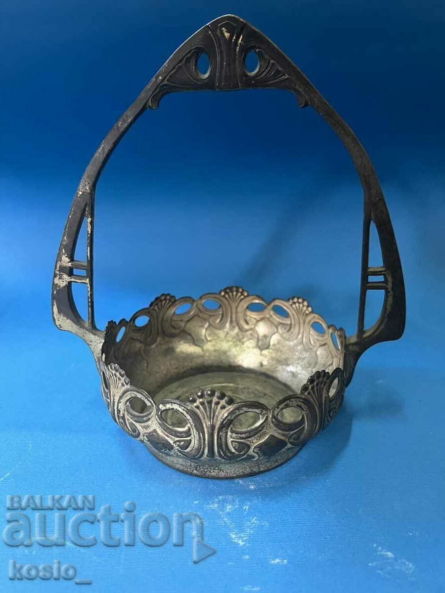 Silver plated candy basket - 5