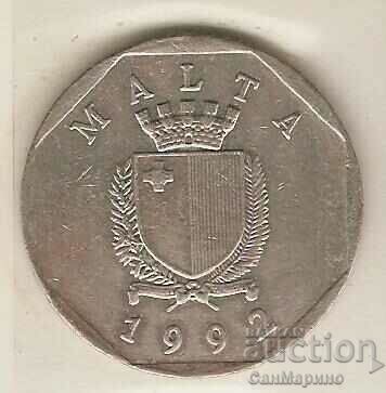 +Malta 50 cents 1992 with price 2.90 BGN | € 1.48