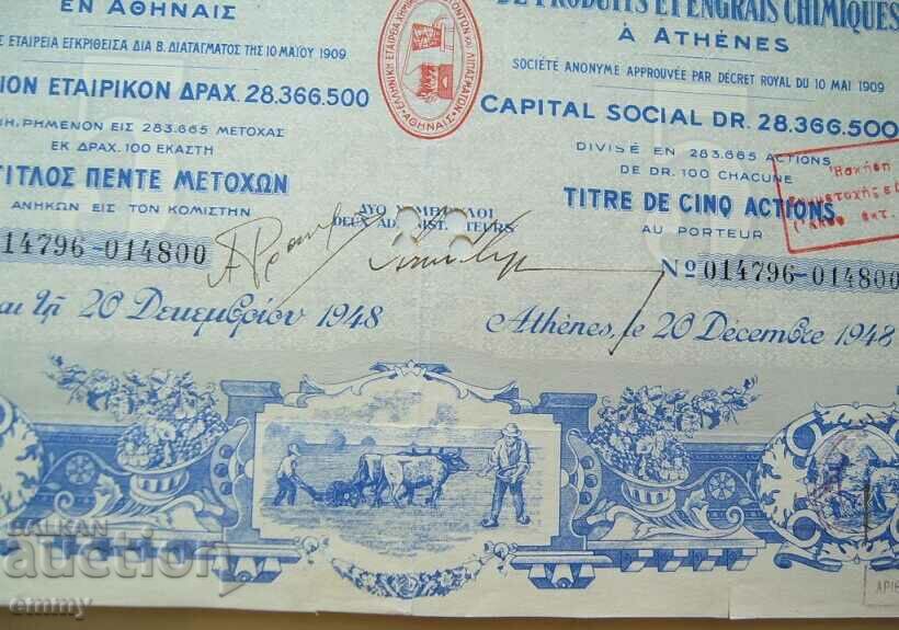 Action - a company for chemical products and fertilizers, Greece, 1948 - 5