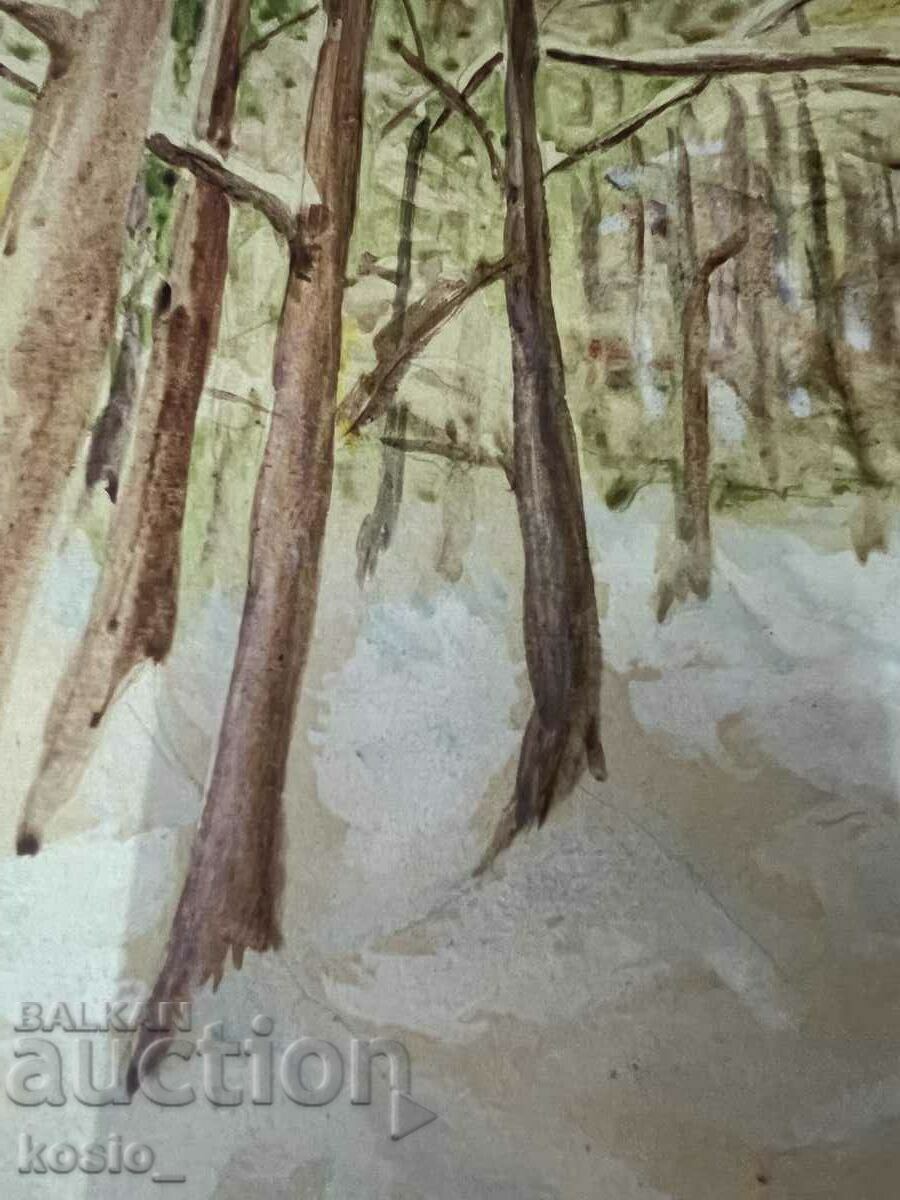 Auction Old watercolor - painting signed Artaud Auction Old watercolor - painting signed Artaud