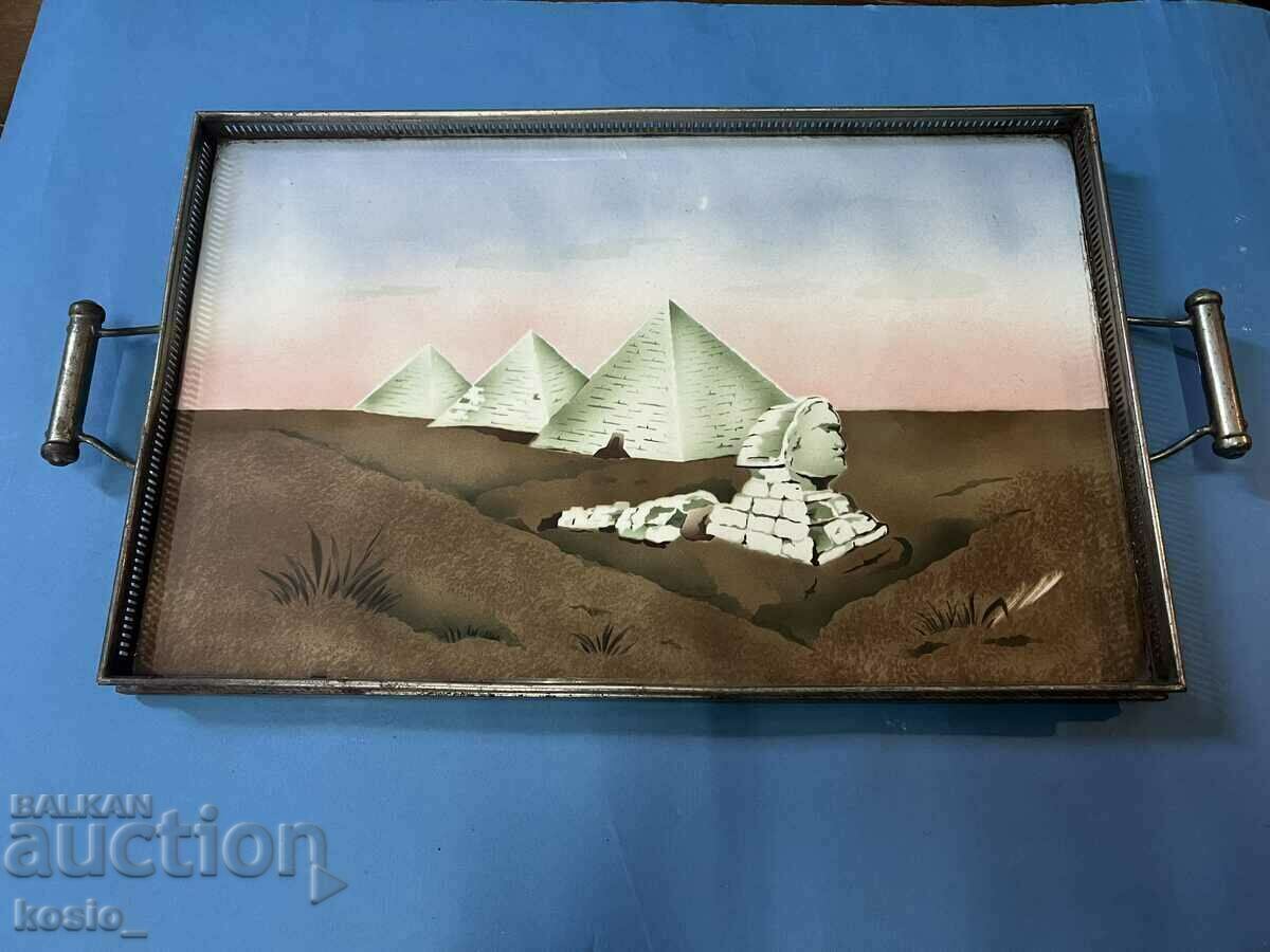 Tavă veche din porțelan