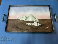 Стар порцеланов поднос