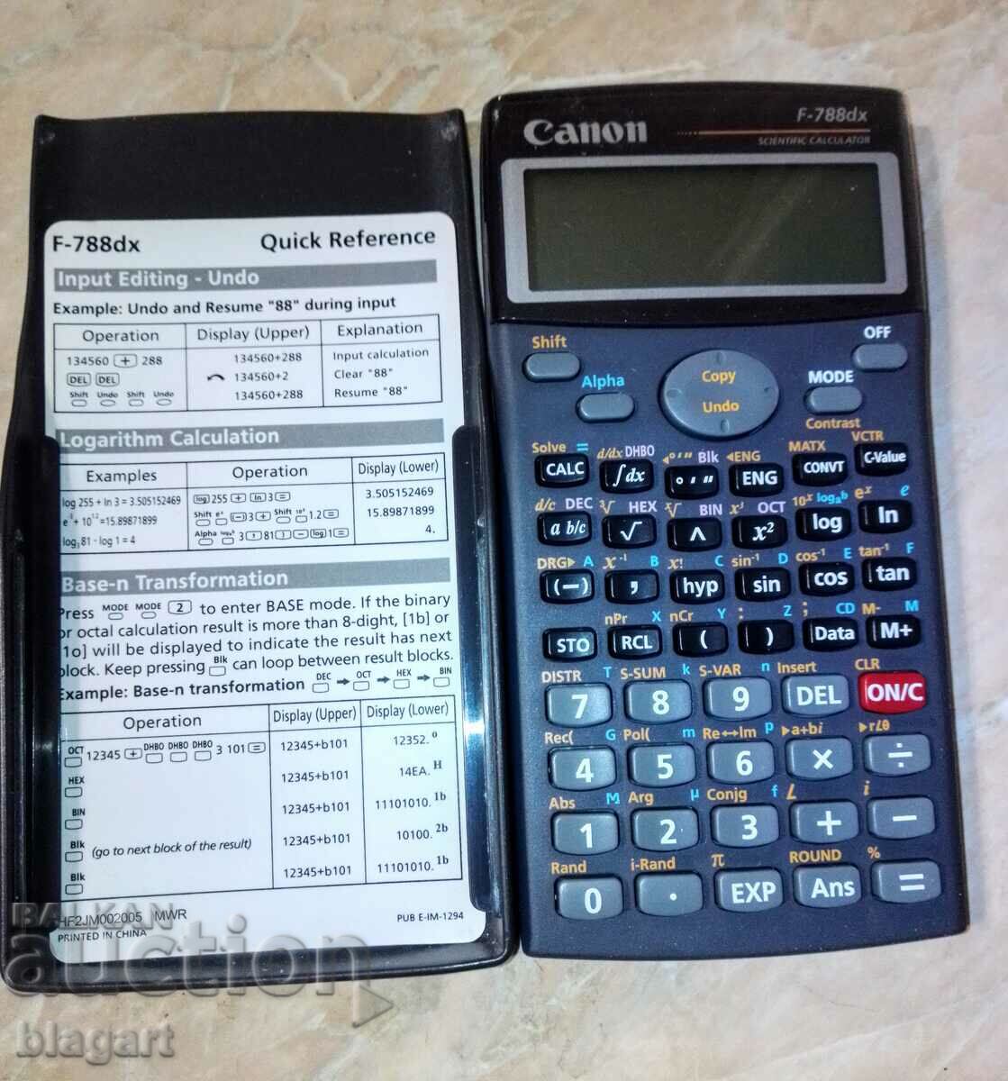 Canon technical calculator