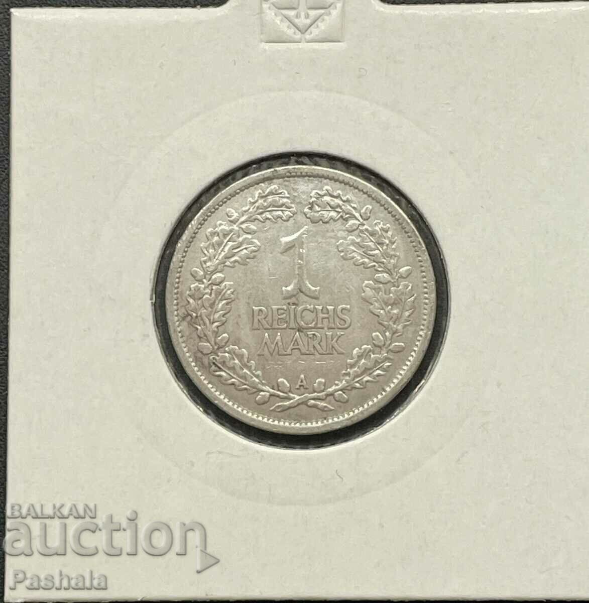 Германия 1 марка 1925 г. сребро