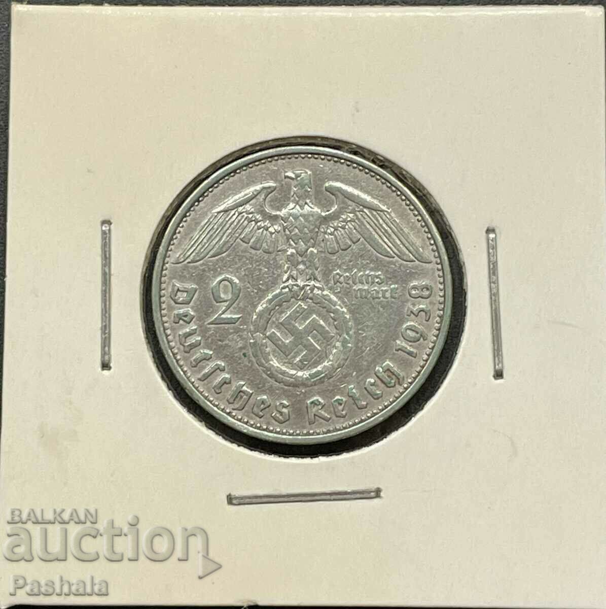 Γερμανία 2 γραμματόσημα 1938 με τιμή 20.00 BGN | € 10.23 Γερμανία 2 γραμματόσημα 1938 με τιμή 20.00 BGN | € 10.23