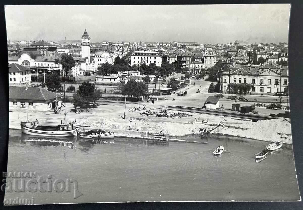 3863 Bulgaria view of Burgas harbor and station 1960.