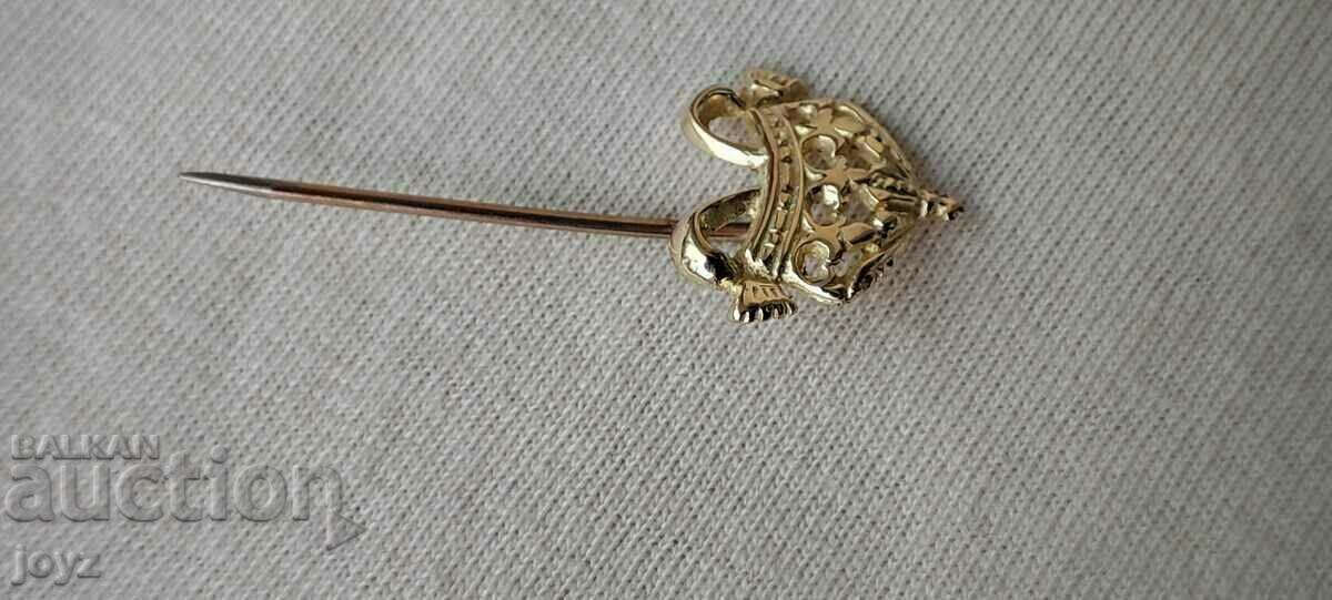 Licitație REGATUL BULGARIA INSIGNA DE AUR RAR DE 14K/ INSIGNA COROANA Licitație REGATUL BULGARIA INSIGNA DE AUR RAR DE 14K/ INSIGNA COROANA