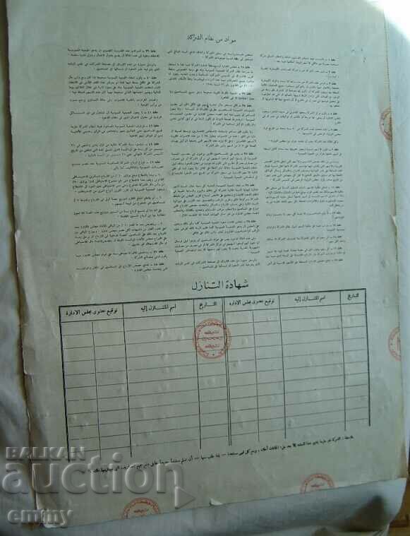 Share 25 shares - Chemical Industry Company, Egypt - 6