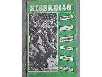 Football Schedule - Hibernian v Dumbarton 1984