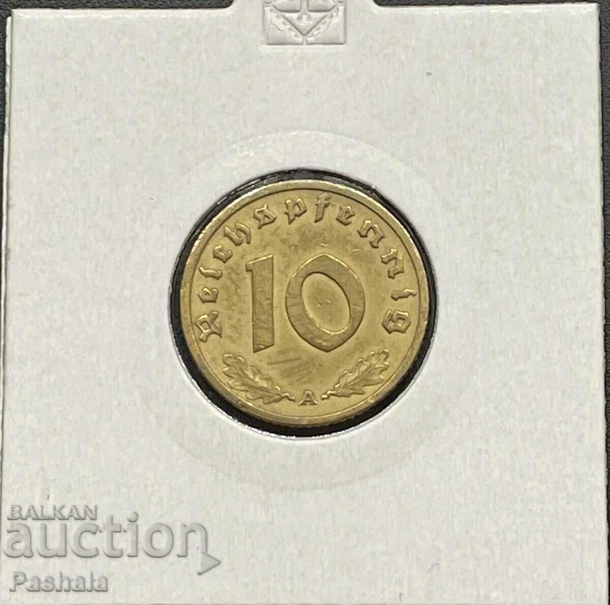 Германия 10 пфенинга 1937 г.
