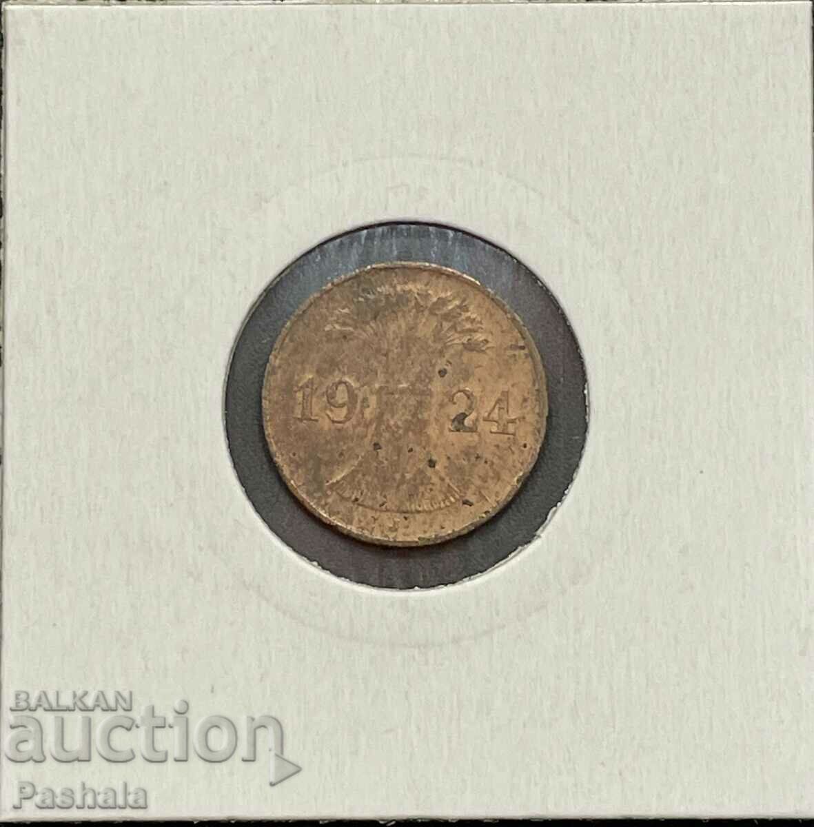 Γερμανία 1 Pfenning 1924 με τιμή 2.00 BGN | € 1.02 Γερμανία 1 Pfenning 1924 με τιμή 2.00 BGN | € 1.02