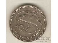 +Malta 10 cenți 1991