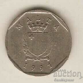 +Malta 5 cents 1991 with price 1.20 BGN | € 0.61 +Malta 5 cents 1991 with price 1.20 BGN | € 0.61
