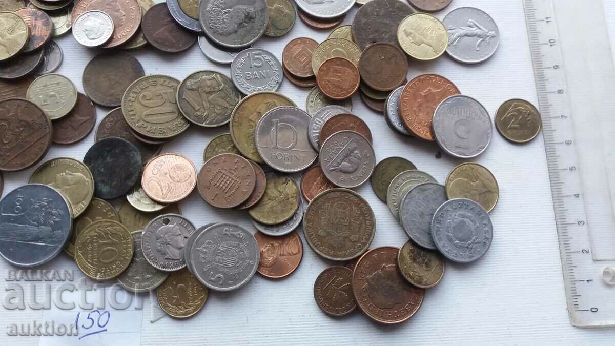 A COLLECTION OF 150 COINS FROM AROUND THE WORLD - 6 A COLLECTION OF 150 COINS FROM AROUND THE WORLD - 6