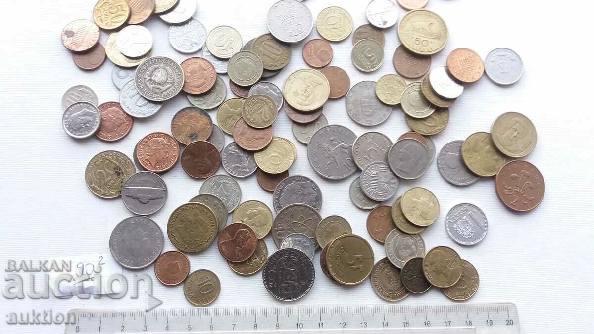 A COLLECTION OF 90 COINS FROM AROUND THE WORLD with price 10.99 BGN | € 5.62 A COLLECTION OF 90 COINS FROM AROUND THE WORLD with price 10.99 BGN | € 5.62