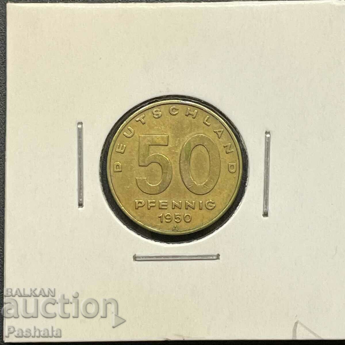Германия 50 пфенинга 1950 г.