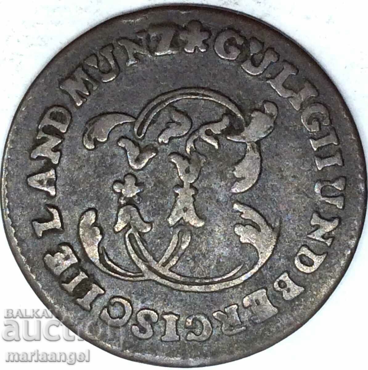 1/2 Stuber 1794 Germania Jülich Berg Karl Theodor 26mm