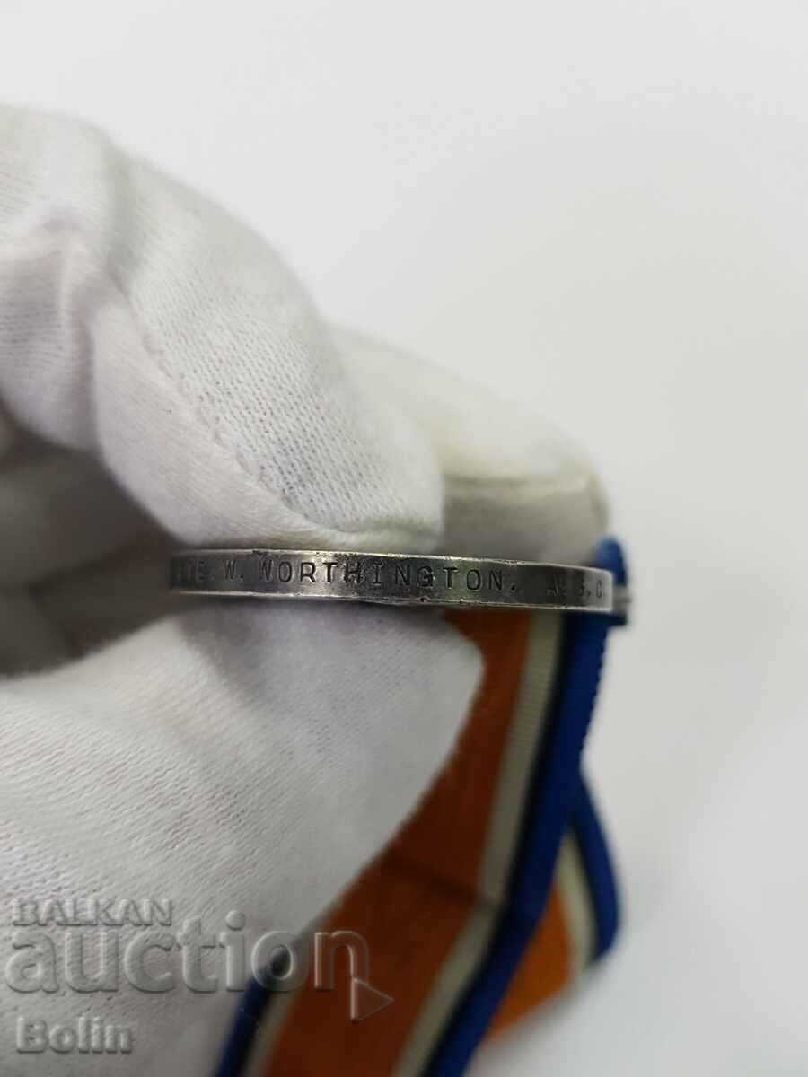 ΓΕΩΡΓΙΟΣ Ε' Αγγλικό Στρατιωτικό Αργυρό Μετάλλιο 1914 - 1918 - 5