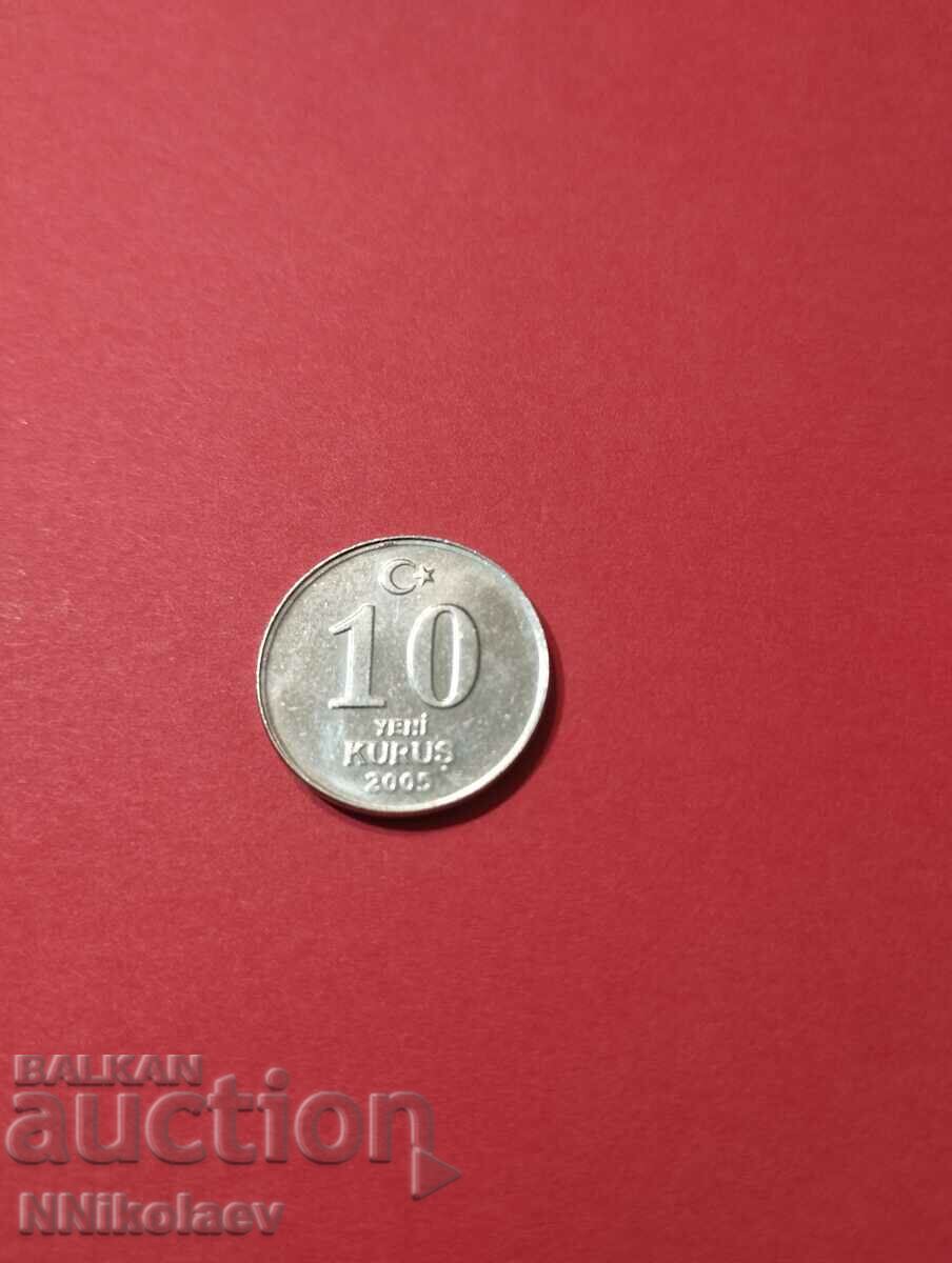 Turcia 10 kurusha 2005 cu preț 1.00 BGN | € 0.51 Turcia 10 kurusha 2005 cu preț 1.00 BGN | € 0.51