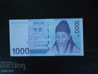 SOUTH KOREA 1000 WON 2007 NEW UNC