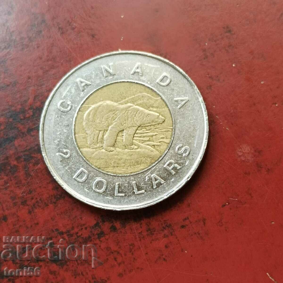 Canada 2 dollars 1996