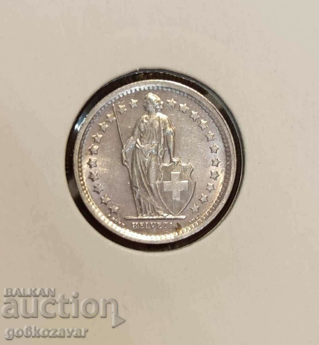 Ελβετία 1/2 Φράγκο 1965 Ασήμι ! UNC με τιμή 11.90 BGN | € 6.08 Ελβετία 1/2 Φράγκο 1965 Ασήμι ! UNC με τιμή 11.90 BGN | € 6.08