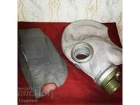 Old cap and gas mask