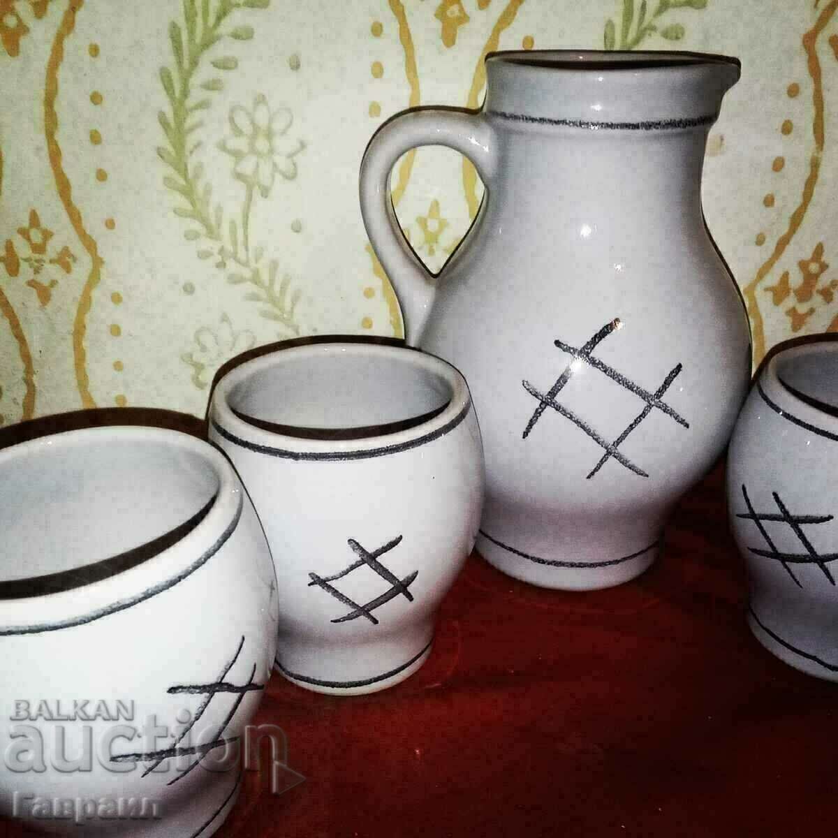 Set of cups and jug - 5