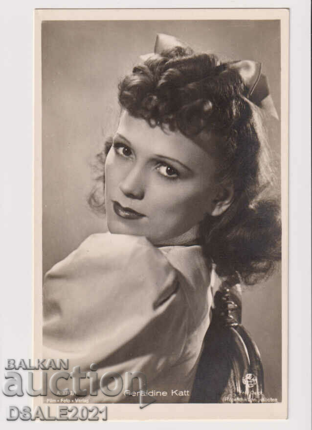 παλιά καρτ ποστάλ ηθοποιός GERALDINE KATT /140