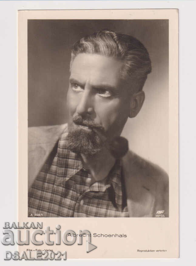 old Postcard actor Albrecht Schoenhais /144