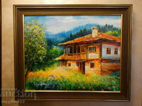 BZC!! painting oil canvas artist Dimitar Genev from the 1st century!!