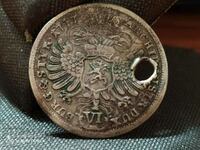 Moneda Austria 6 Kreuzer 1747, Argint 0,438