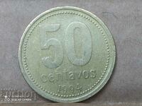 Монета Аржентина 50 сентавос 1994