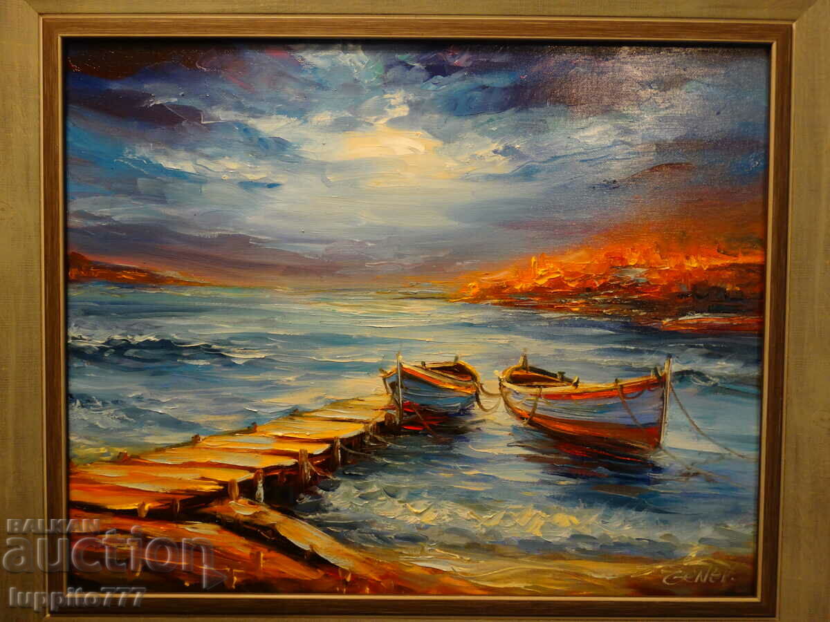 oil painting on canvas artist Dimitar Genev with price 950.00 BGN | € 485.73
