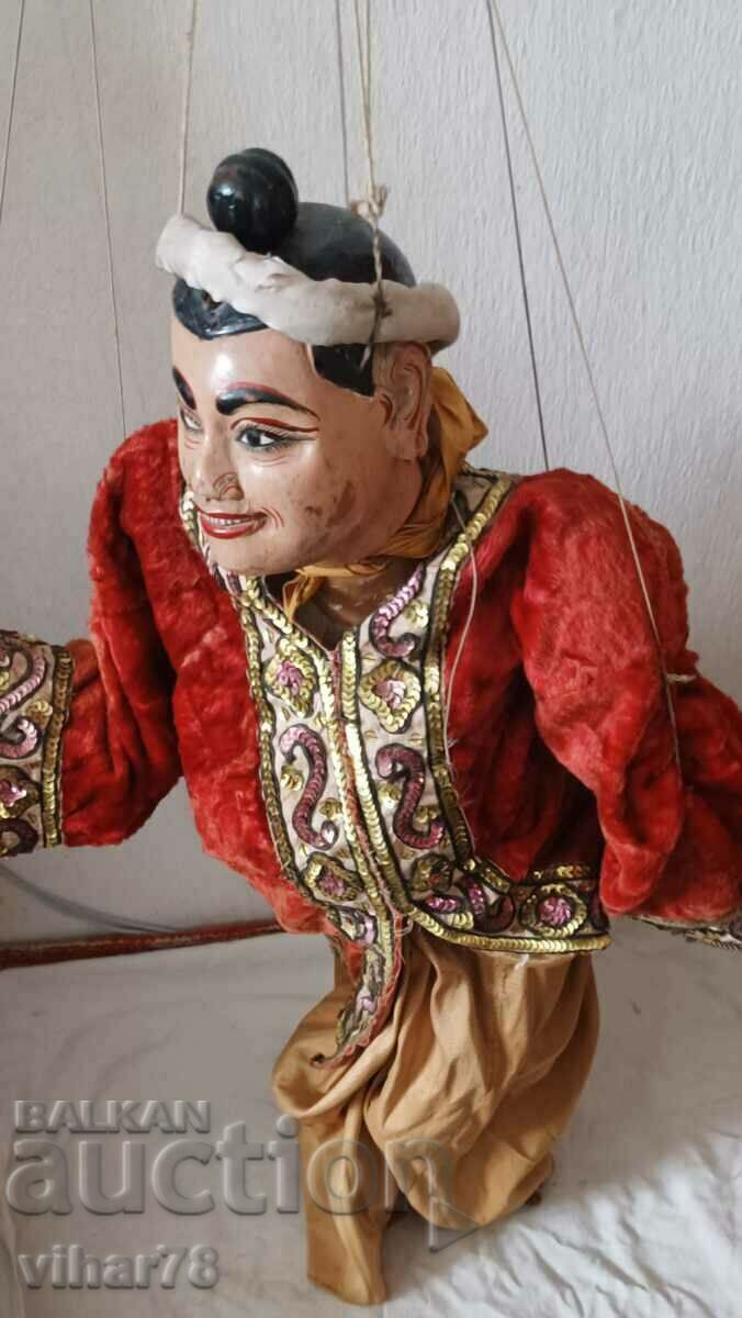 Много стара дървена театрална кукла - 5 Много стара дървена театрална кукла - 5